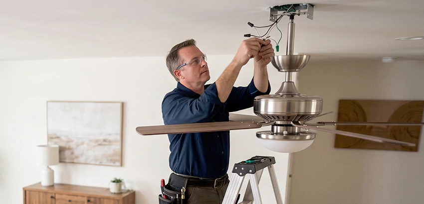 Ceiling Fan Light and Switch Repair in Highland City