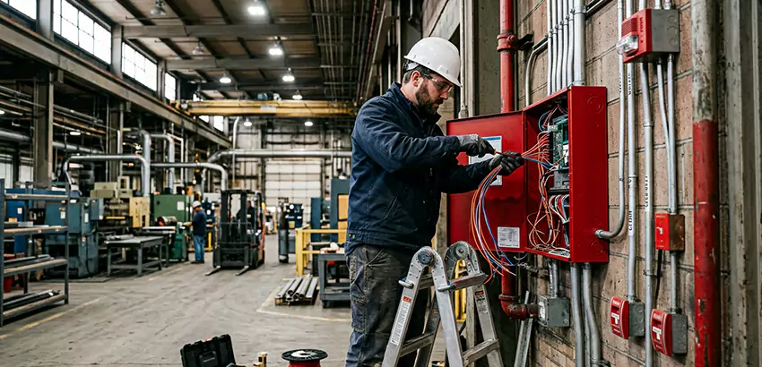 Industrial Fire Alarm Installation in Highland City